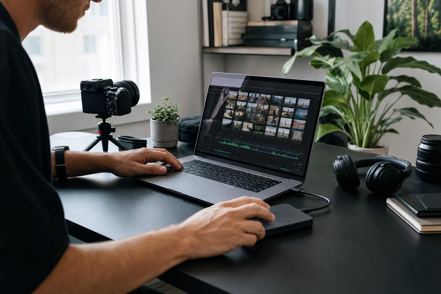 Spotify Creator organizing video and audio assets for download